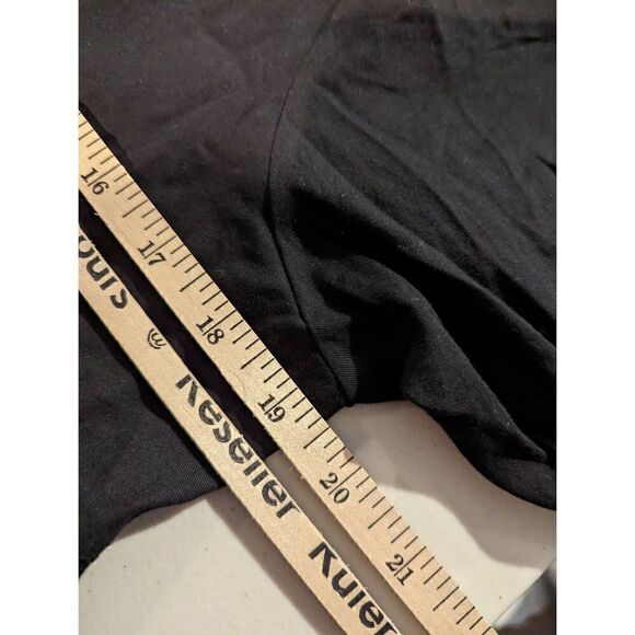 Lumiere Women Black Square Neck Cotton Mini Dress Size Large - Picture 11 of 12